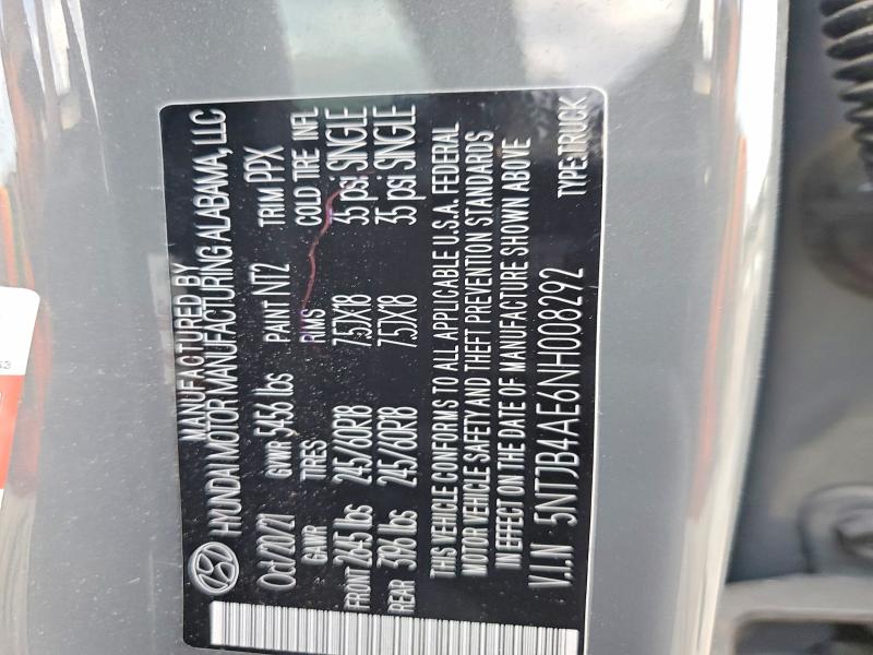 Продаж на аукціоні авто 2022 Hyundai Santa Cruz, vin: 5NTJB4AE6NH008292, номер лоту: 52227246