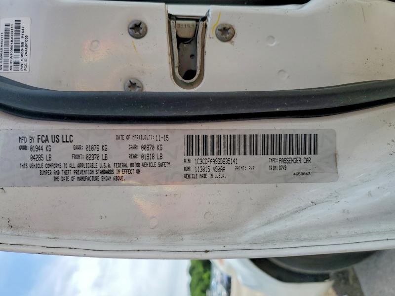 52070146 :رقم المزاد ، 1C3CDFAA9GD635141 vin ، 2016 Dodge Dart مزاد بيع