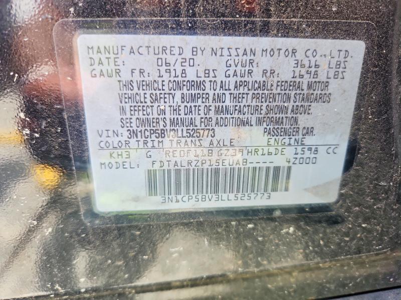 Aukcja sprzedaży 2020 Nissan Kicks, vin: 3N1CP5BV3LL525773, numer aukcji: 54137646