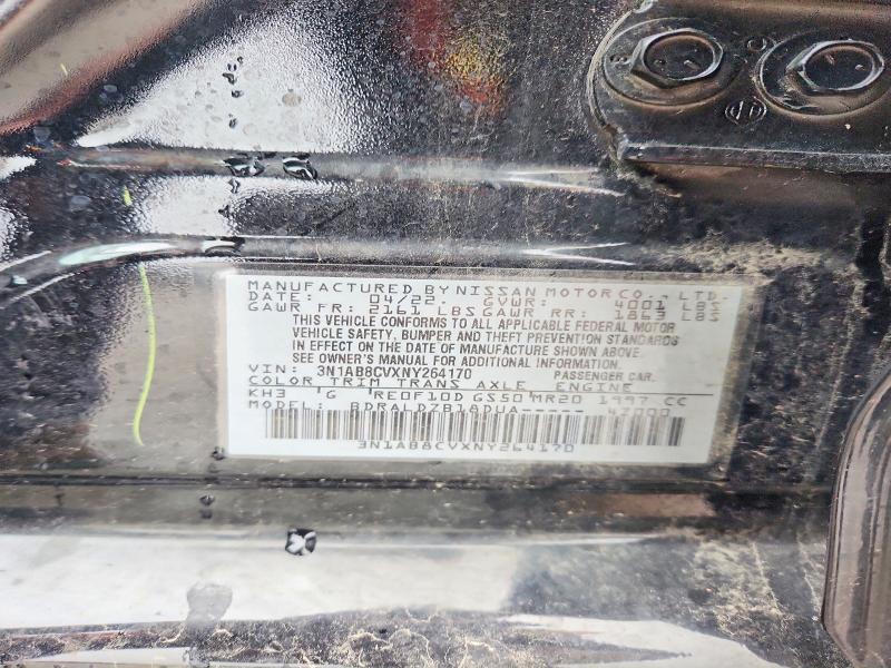 Aukcja sprzedaży 2022 Nissan Sentra, vin: 3N1AB8CVXNY264170, numer aukcji: 54674226