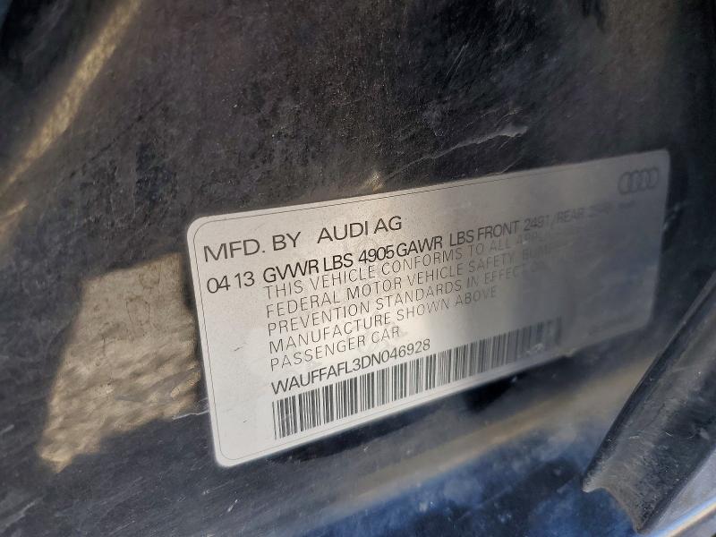 Aukcja sprzedaży 2013 Audi A4, vin: WAUFFAFL3DN046928, numer aukcji: 53841586