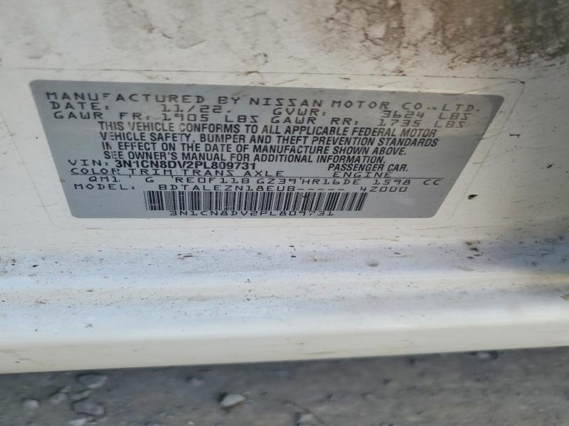 Продаж на аукціоні авто 2023 Nissan Versa, vin: 3N1CN8DV2PL809731, номер лоту: 54139696