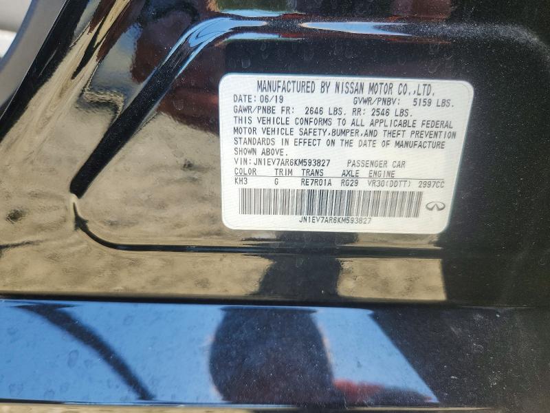 Продажа на аукционе авто 2019 Infiniti Q50, vin: JN1EV7AR6KM593827, номер лота: 53594446
