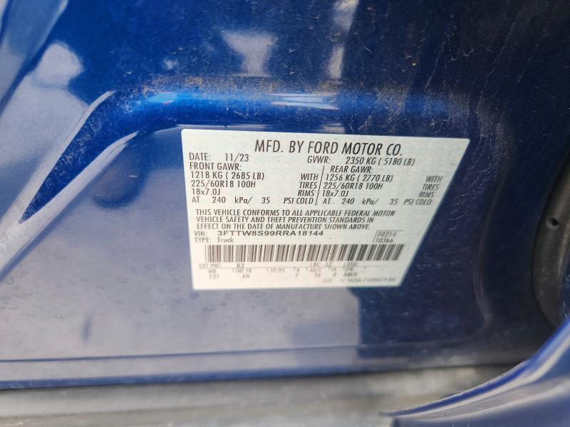 Продаж на аукціоні авто 2024 Ford Maverick, vin: 3FTTW8S99RRA18144, номер лоту: 53828866