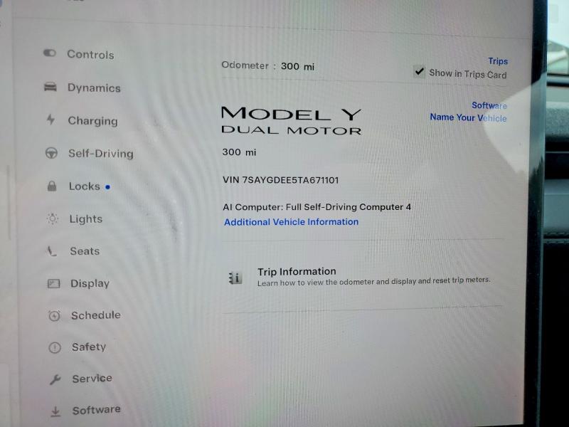 Auction sale of the 2026 Tesla Model Y, vin: 7SAYGDEE5TA671101, lot number: 52494056
