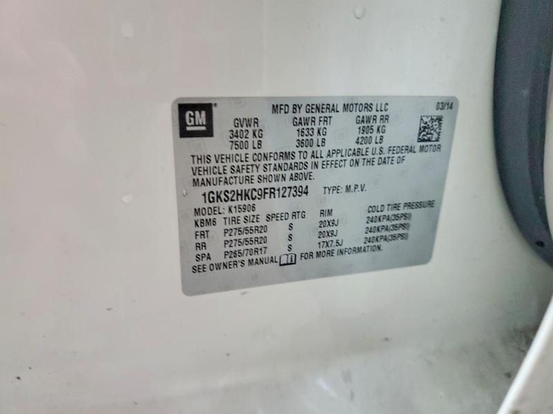 Продажа на аукционе авто 2015 Gmc Yukon Xl, vin: 1GKS2HKC9FR127394, номер лота: 54296646