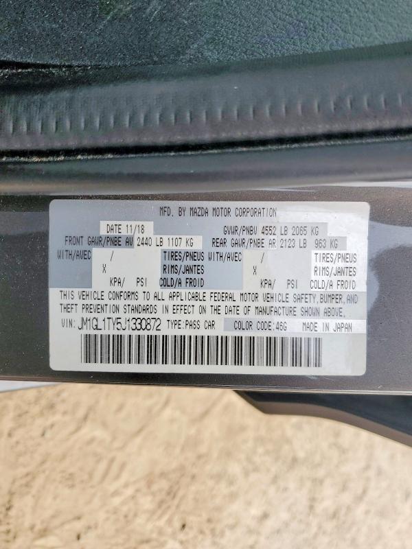 Продаж на аукціоні авто 2018 Mazda 6, vin: JM1GL1TY5J1330872, номер лоту: 52722976