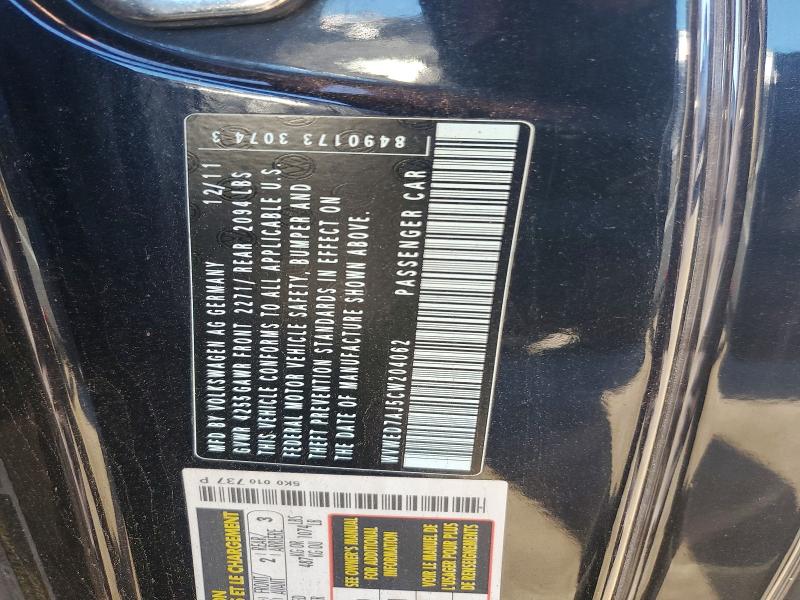 55191146 :رقم المزاد ، WVWED7AJ5CW204062 vin ، 2012 Volkswagen Gti مزاد بيع
