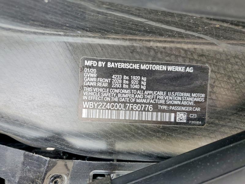Aukcja sprzedaży 2020 Bmw I8, vin: WBY2Z4C00L7F60776, numer aukcji: 55386816