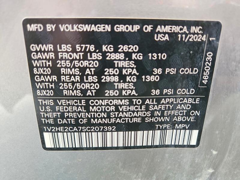 Aukcja sprzedaży 2025 Volkswagen Atlas Cross Sport, vin: 1V2HE2CA7SC207392, numer aukcji: 55069786