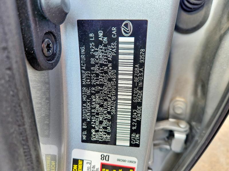 Продажа на аукционе авто 2023 Lexus Es 350, vin: 58ADZ1B1XPU154970, номер лота: 54184296