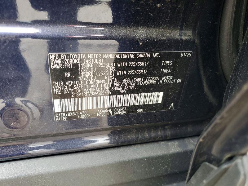 Продажа на аукционе авто 2025 Toyota Rav4, vin: 2T3P1RFV9SW509795, номер лота: 53273326