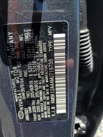 2021 Hyundai Kona მანქანა იყიდება აუქციონზე, vin: KM8K12AA4MU719738, აუქციონის ნომერი: 52670666