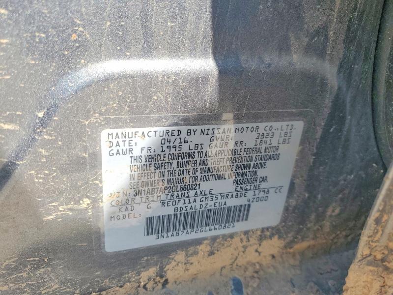 Aukcja sprzedaży 2016 Nissan Sentra, vin: 3N1AB7AP2GL660821, numer aukcji: 53305146