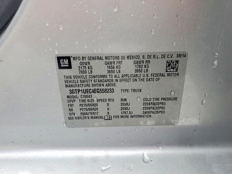 Продажа на аукционе авто 2014 Gmc Sierra, vin: 3GTP1UEC4EG558233, номер лота: 53090066