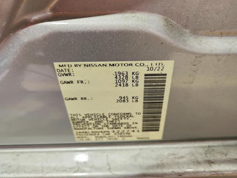 54392866 :رقم المزاد ، 1N4BL4DV6PN322741 vin ، 2023 Nissan Altima مزاد بيع