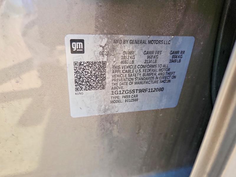 Aukcja sprzedaży 2024 Chevrolet Malibu, vin: 1G1ZG5ST9RF112080, numer aukcji: 51318286