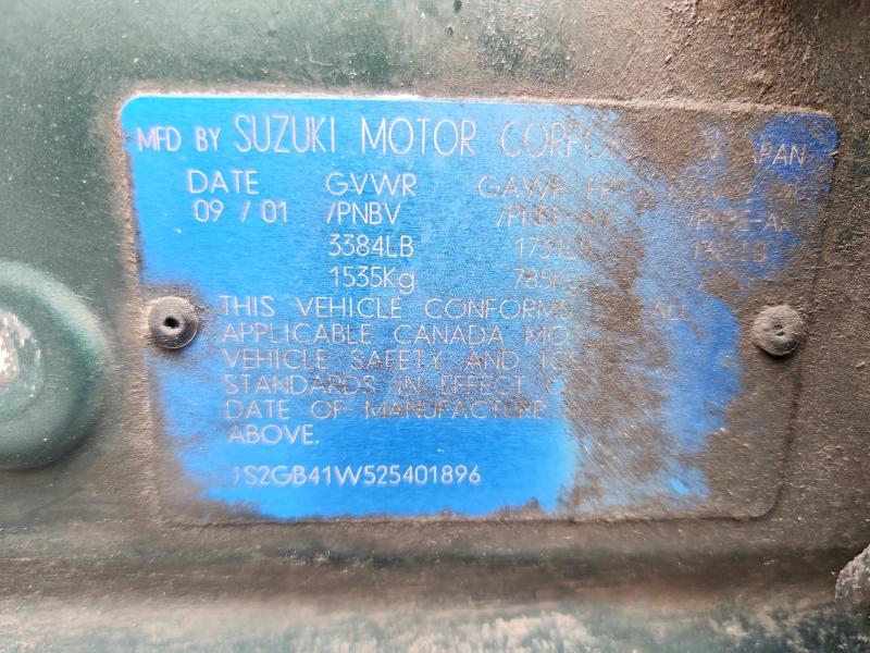 Продажа на аукционе авто 2002 Suzuki Esteem, vin: JS2GB41W525401896, номер лота: 52413096