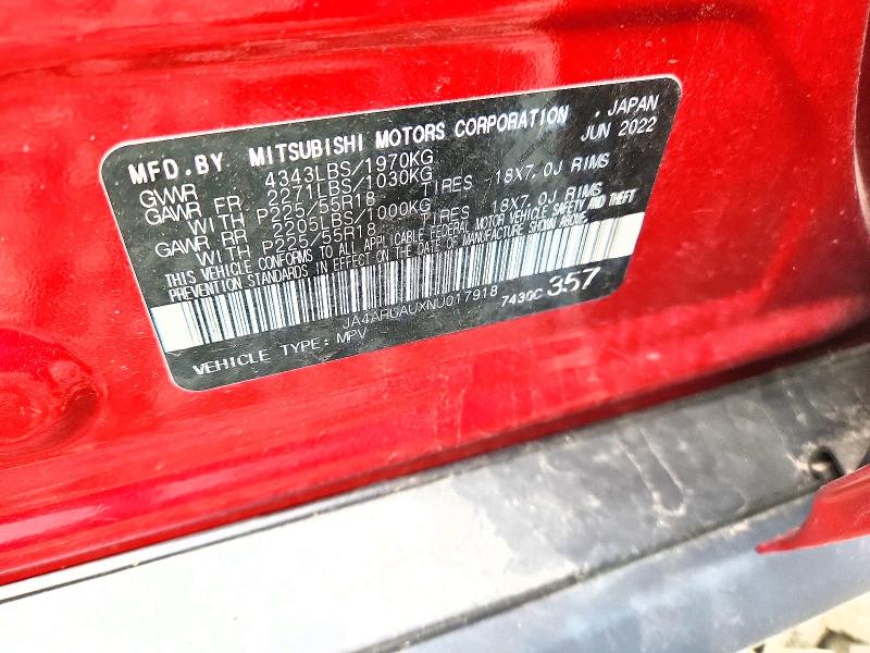Продаж на аукціоні авто 2022 Mitsubishi Outlander Sport, vin: JA4ARUAUXNU017918, номер лоту: 54461316