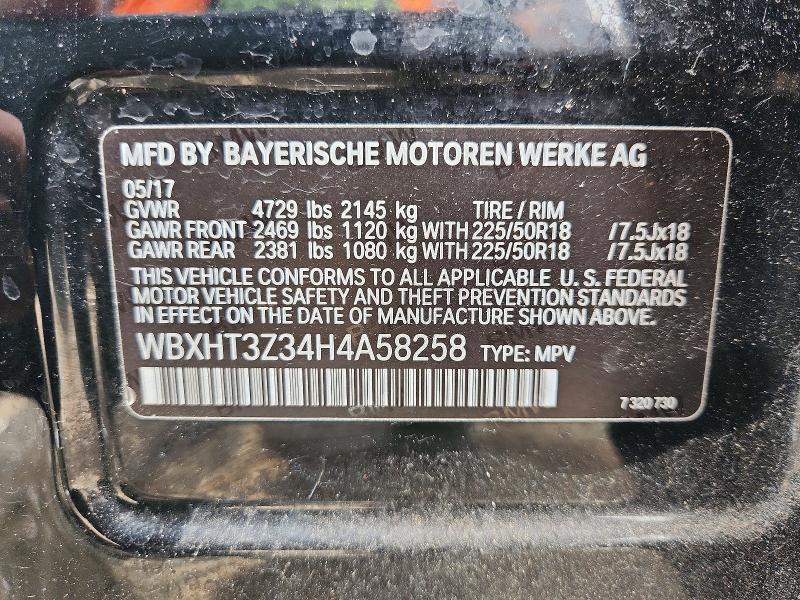 Продаж на аукціоні авто 2017 Bmw X1, vin: WBXHT3Z34H4A58258, номер лоту: 54967326