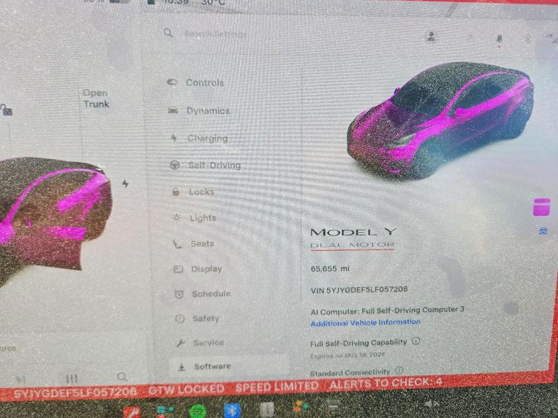 Продажа на аукционе авто 2020 Tesla Model Y, vin: 5YJYGDEF5LF057206, номер лота: 53661476