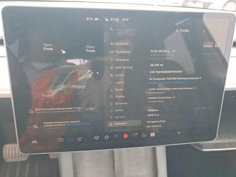 Продажа на аукционе авто 2023 Tesla Model Y, vin: 7SAYGDEE9PA113967, номер лота: 53127446