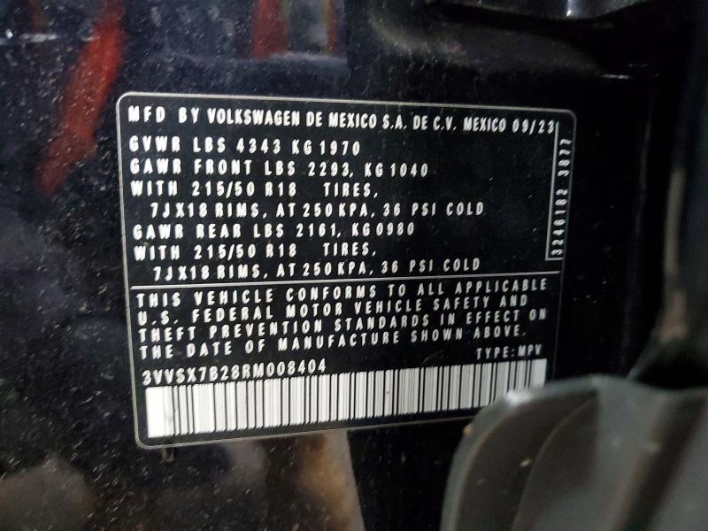 Продаж на аукціоні авто 2024 Volkswagen Taos, vin: 3VVSX7B28RM008404, номер лоту: 50922206