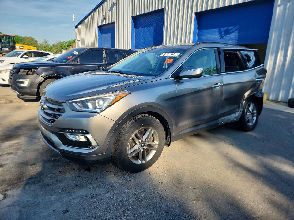 2018 Hyundai Santa Fe Sport მანქანა იყიდება აუქციონზე, vin: 5NMZUDLB6JH066005, აუქციონის ნომერი: 53318666
