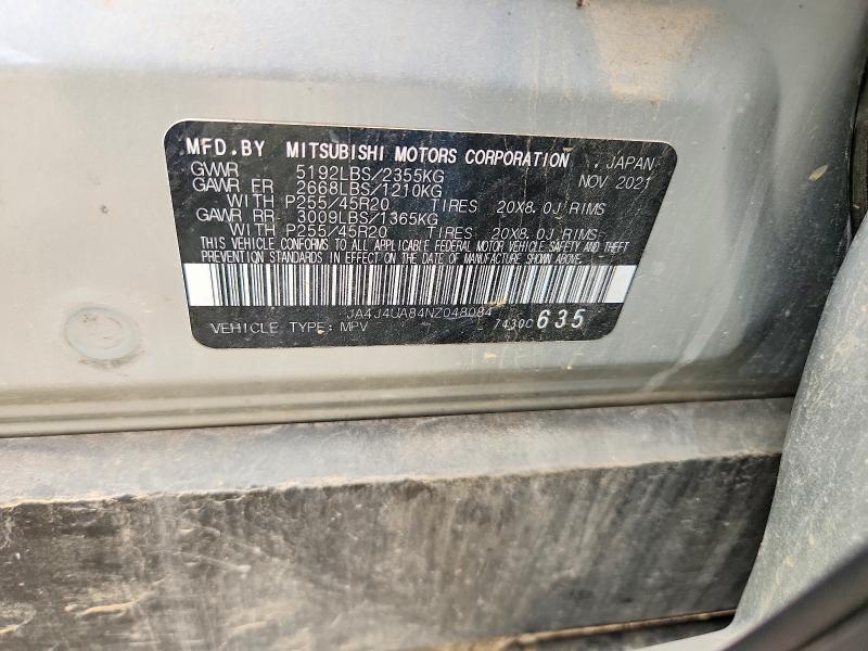 Aukcja sprzedaży 2022 Mitsubishi Outlander, vin: JA4J4UA84NZ048084, numer aukcji: 53874666