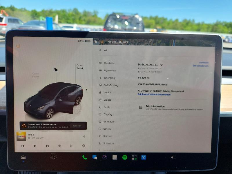 Продажа на аукционе авто 2023 Tesla Model Y, vin: 7SAYGDEE3PF838905, номер лота: 54819916