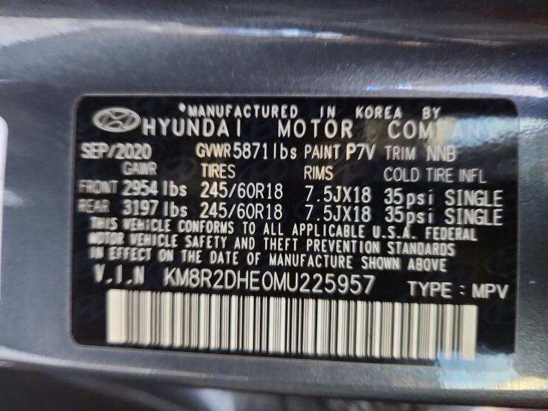 Продажа на аукционе авто 2021 Hyundai Palisade, vin: KM8R2DHE0MU225957, номер лота: 52539406
