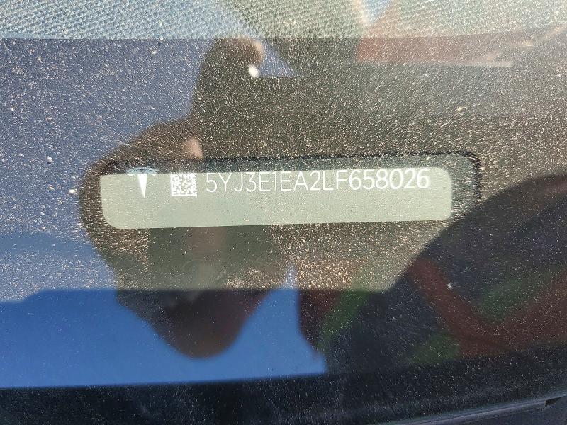 2020 Tesla Model 3 მანქანა იყიდება აუქციონზე, vin: 5YJ3E1EA2LF658026, აუქციონის ნომერი: 55226196