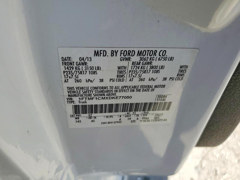 Продаж на аукціоні авто 2013 Ford F-150, vin: 1FTMF1CMXDKE77050, номер лоту: 54276726