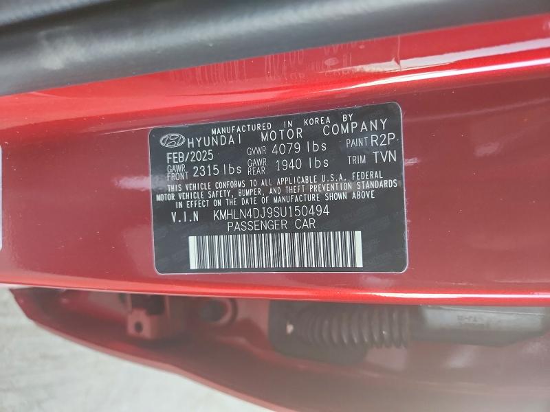 Aukcja sprzedaży 2025 Hyundai Elantra, vin: KMHLN4DJ9SU150494, numer aukcji: 46781486