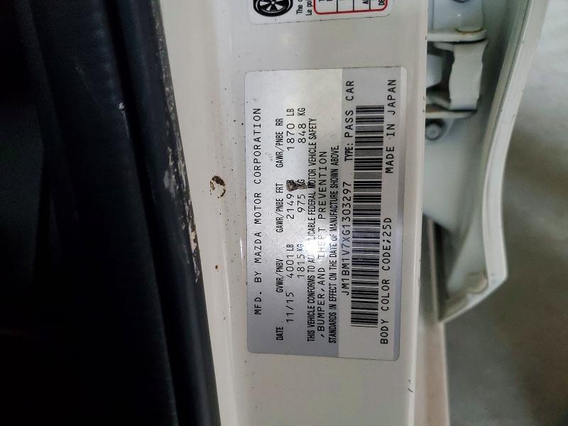 Aukcja sprzedaży 2016 Mazda 3, vin: JM1BM1V7XG1303297, numer aukcji: 52731116