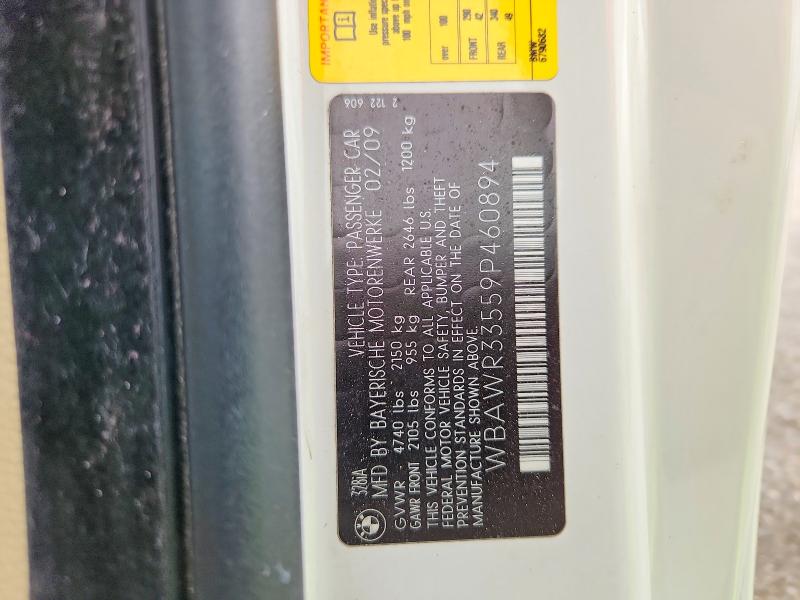 Продажа на аукционе авто 2009 Bmw 328, vin: WBAWR33559P460894, номер лота: 52404106
