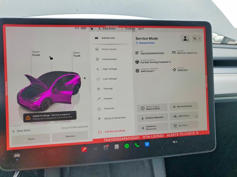 Aukcja sprzedaży 2023 Tesla Model Y, vin: 7SAYGDEE4PA033251, numer aukcji: 53239006