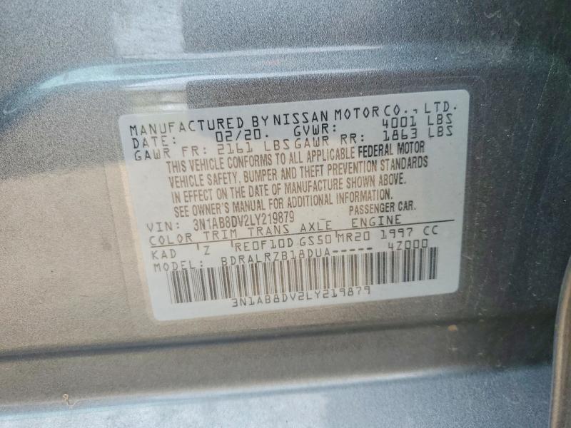 Aukcja sprzedaży 2020 Nissan Sentra, vin: 3N1AB8DV2LY219879, numer aukcji: 51945646
