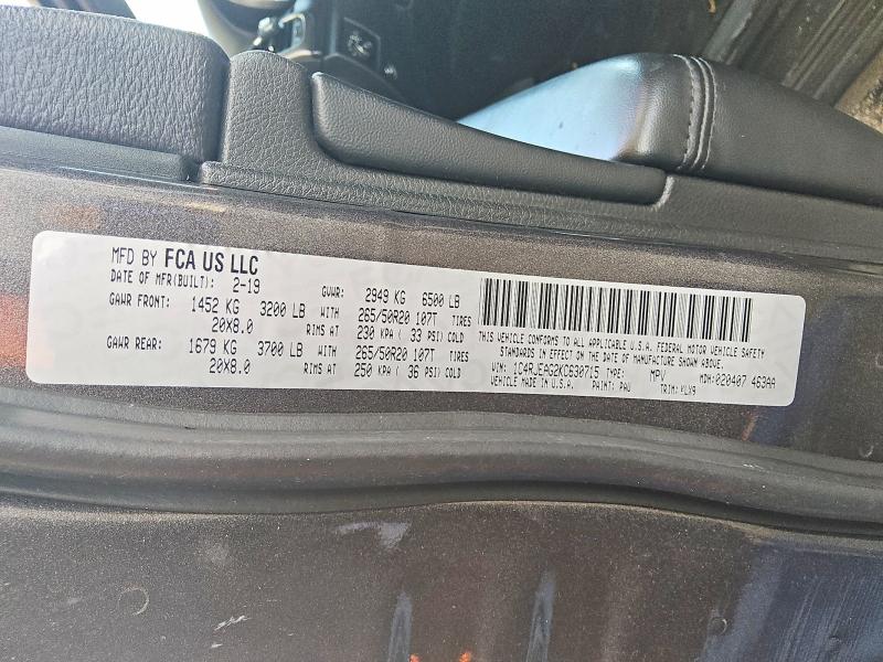 Продаж на аукціоні авто 2019 Jeep Grand Cherokee, vin: 1C4RJEAG2KC630715, номер лоту: 53222256