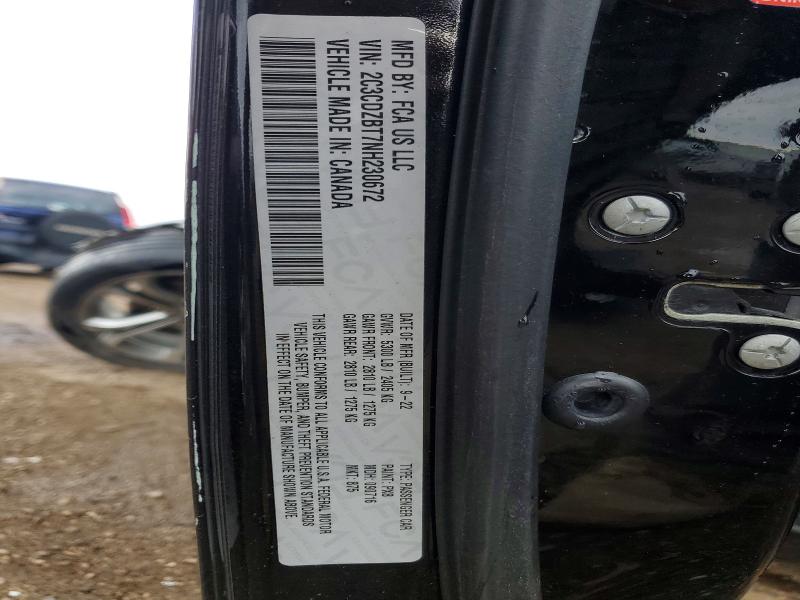 2022 Dodge Challenger მანქანა იყიდება აუქციონზე, vin: 2C3CDZBT7NH230672, აუქციონის ნომერი: 52919416