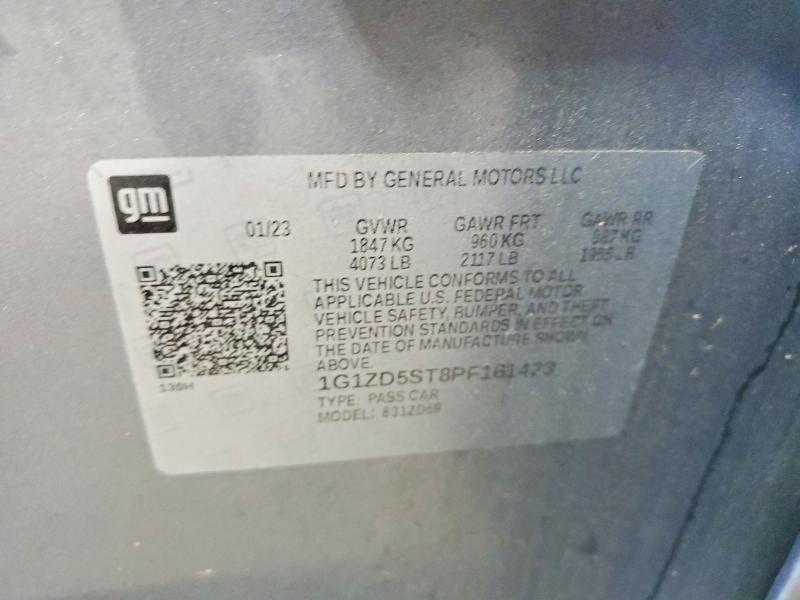 52769076 :رقم المزاد ، 1G1ZD5ST8PF161423 vin ، 2023 Chevrolet Malibu مزاد بيع