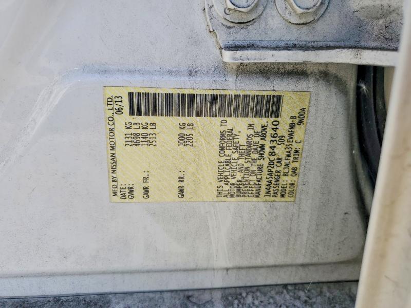 Aukcja sprzedaży 2013 Nissan Maxima, vin: 1N4AA5AP2DC843640, numer aukcji: 55218066
