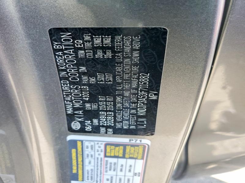 Aukcja sprzedaży 2015 Kia Soul, vin: KNDJP3A53F7115882, numer aukcji: 53551586