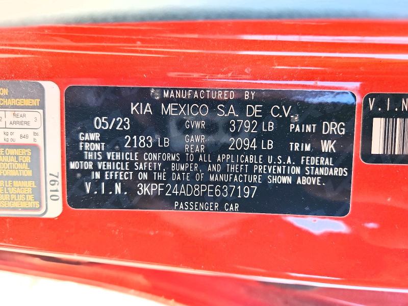 Aukcja sprzedaży 2023 Kia Forte, vin: 3KPF24AD8PE637197, numer aukcji: 51509726
