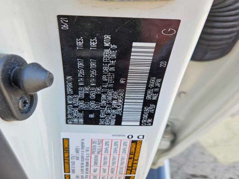 52522066 :رقم المزاد ، JTENU5JR5M5954610 vin ، 2021 Toyota 4runner مزاد بيع