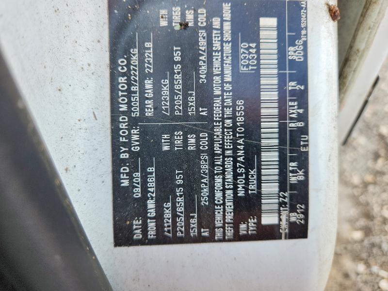 54921166 :رقم المزاد ، NM0LS7AN4AT018556 vin ، 2010 Ford Transit Connect مزاد بيع
