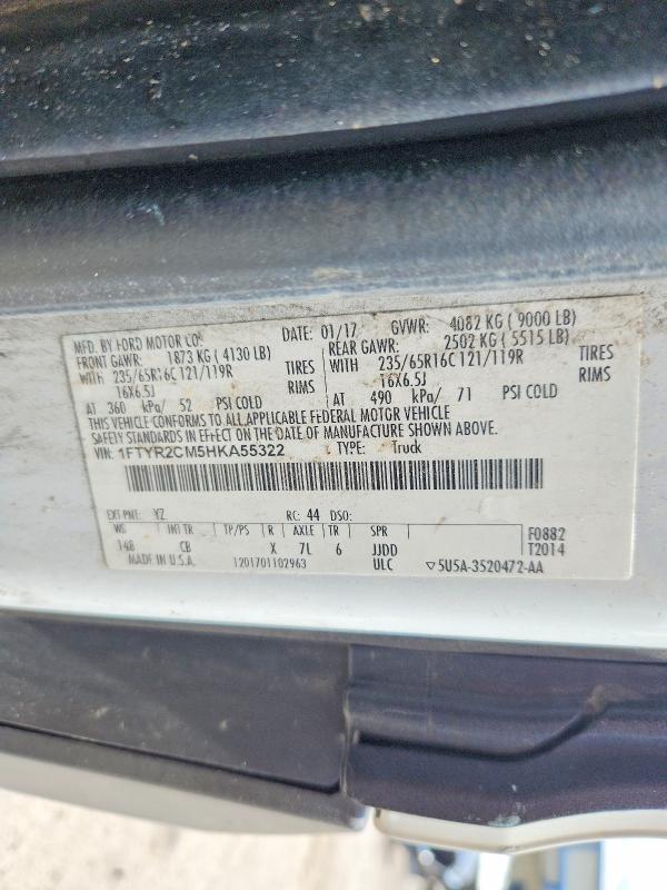 Aukcja sprzedaży 2017 Ford Transit, vin: 1FTYR2CM5HKA55322, numer aukcji: 53574816