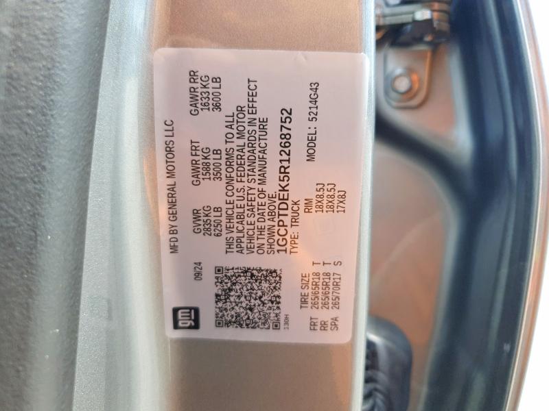 Продажа на аукционе авто 2024 Chevrolet Colorado, vin: 1GCPTDEK5R1268752, номер лота: 53397136