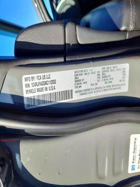 Продаж на аукціоні авто 2022 Jeep Grand Cherokee, vin: 1C4RJFAG5NC112933, номер лоту: 52085286