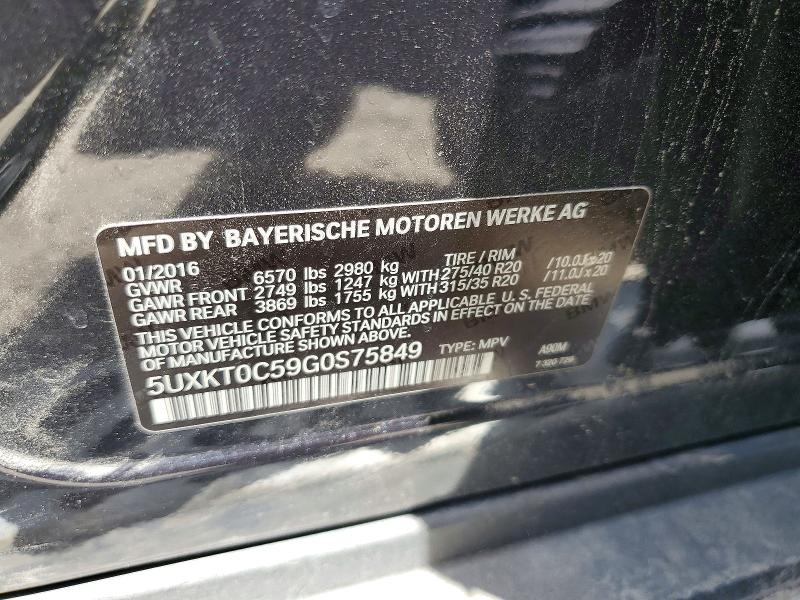 Продаж на аукціоні авто 2016 Bmw X5, vin: 5UXKT0C59G0S75849, номер лоту: 55171596